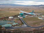 Rob Duncan's Cessna 185 Skywagon overflys Crawford home